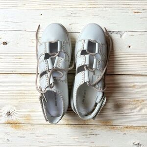 Free People White and Beige stitch Sandals